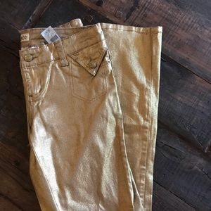 NWT Cache gold sexy pants